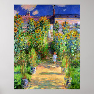 Poster Claude Monet : Monet's Garden at Vétheuil