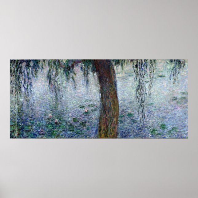 Poster Claude Monet | Nénuphar - Flux de pleurs droite (Devant)