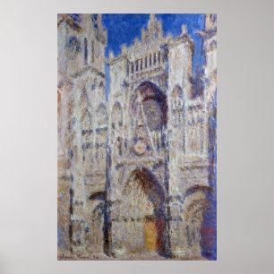 Poster Claude Monet Rouen Cathedral The Portal