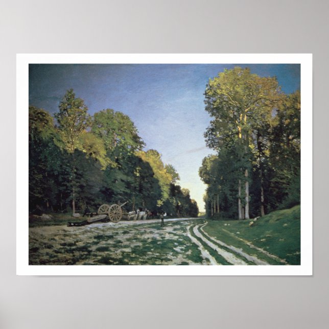 Poster Claude Monet | Route de Chailly, Fontainebleau (Devant)