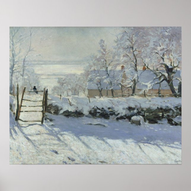 Poster Claude Monet - The Magpie (Devant)