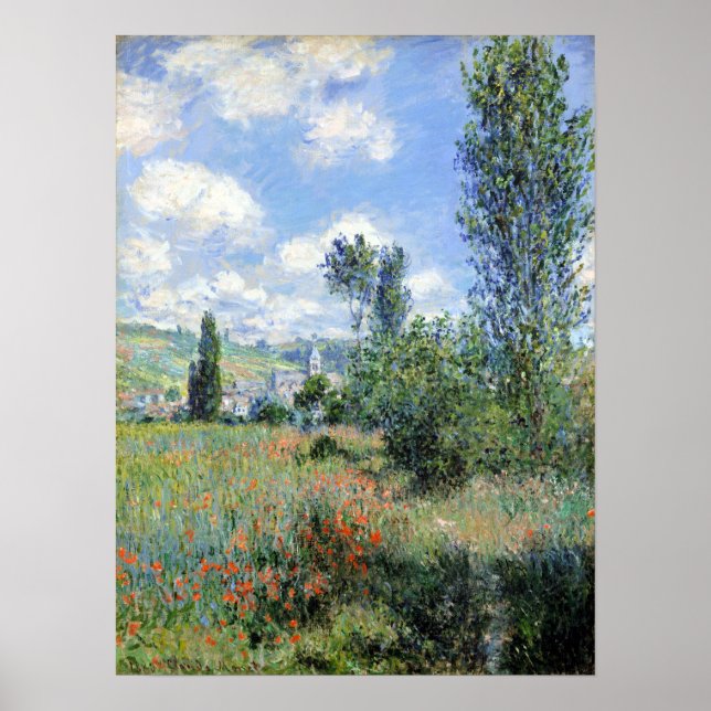 Poster Claude Monet View of Vétheuil (Devant)