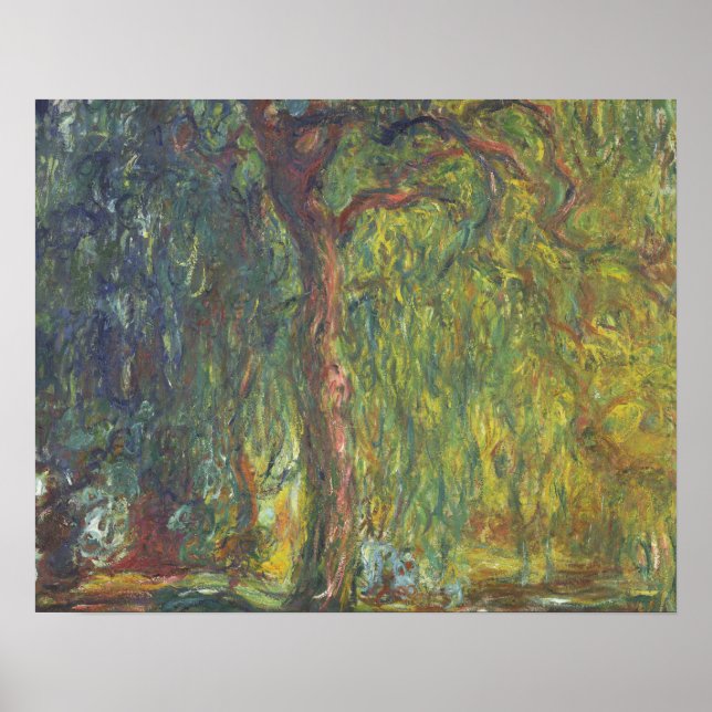 Poster Claude Monet - Weeping Willow (Devant)