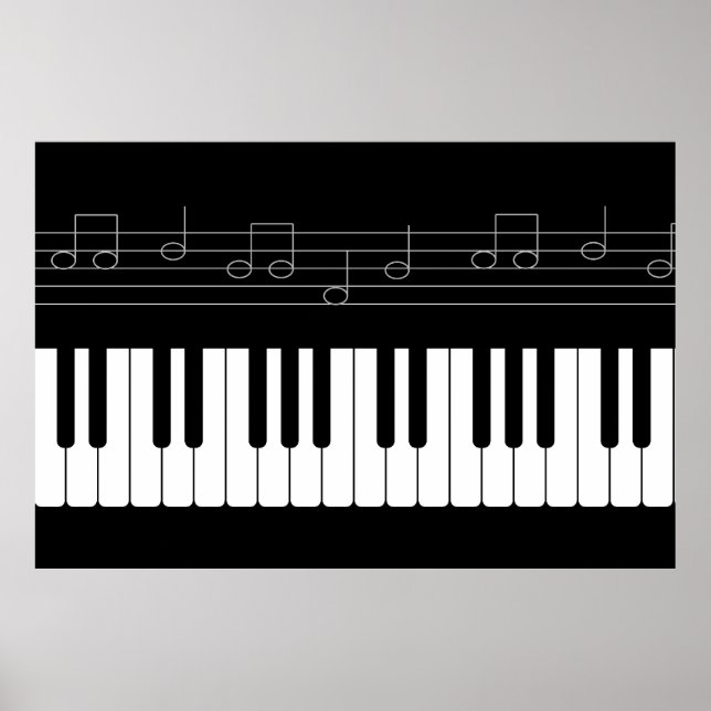 Poster Clavier pour piano (Devant)
