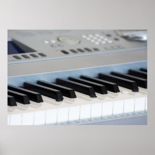 Poster Clavier synthétiseur