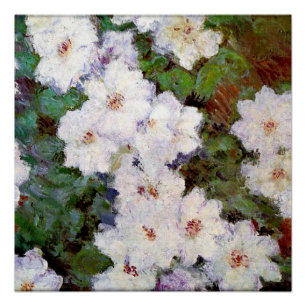 Poster Clematis, 1887, tableau de Claude Monet,
