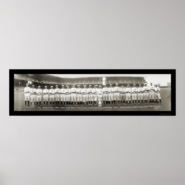 Poster Cleveland Indians Ohio Photo 1916 (Devant)