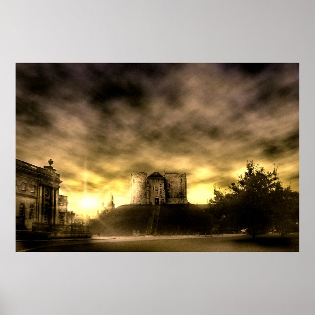 Poster Clifford's Tower, York (Devant)