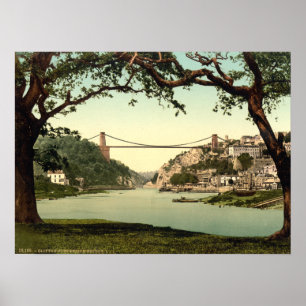 Poster Clifton Suspension Bridge I, Bristol, Angleterre