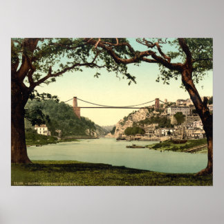 Poster Clifton Suspension Bridge I, Bristol, Angleterre
