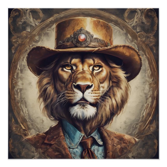 Poster Clint le lion (Devant)