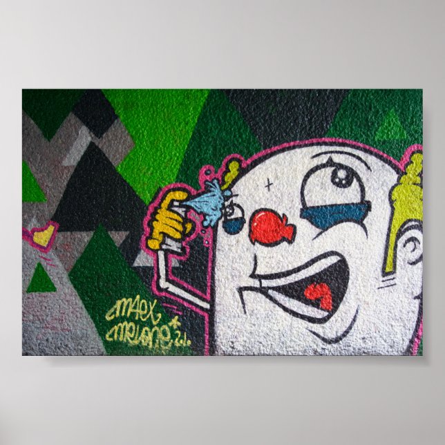 Poster Clown blanc (Devant)