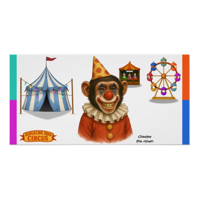 Poster Clown Chester (Devant)
