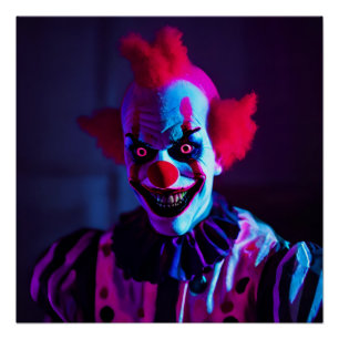 Poster clown effrayant