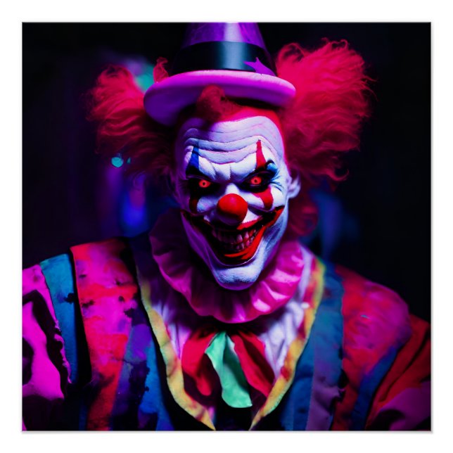 Poster clown effrayant (Devant)