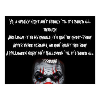 Poster Clown effrayant