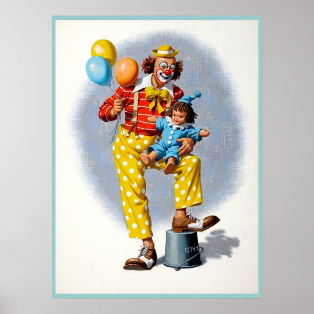 Poster Clown painting  6 (Devant)