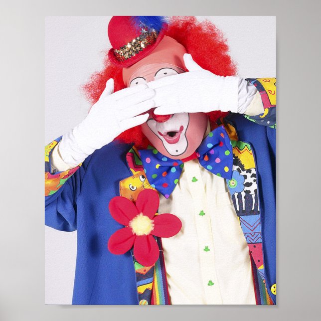 Poster Clown Peekaboo (Devant)