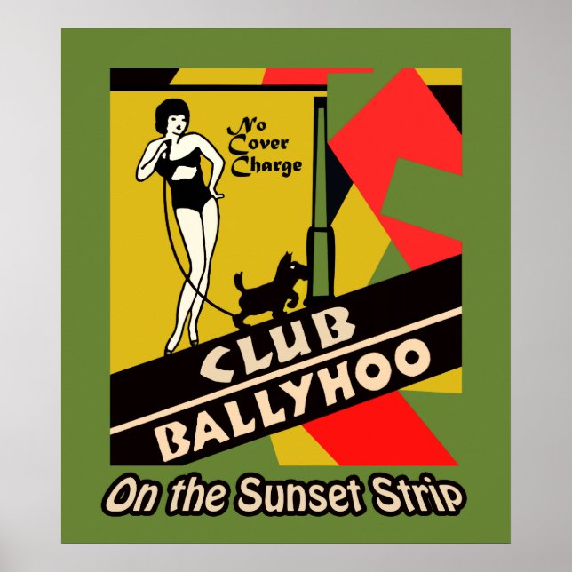 Poster Club Ballyhoo sur le Sunset Strip (Devant)