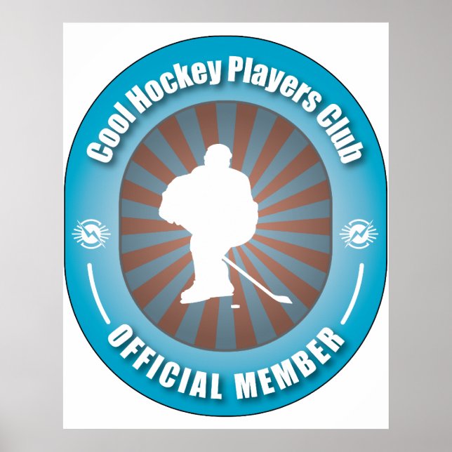 Poster Club de hockey cool (Devant)