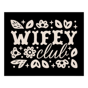 Poster Club des épouses Wifey romance western sombre cowb