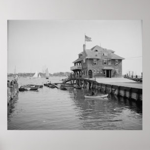 Poster Club nautique de Boston