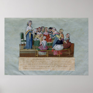 Poster Club patriotique féminin