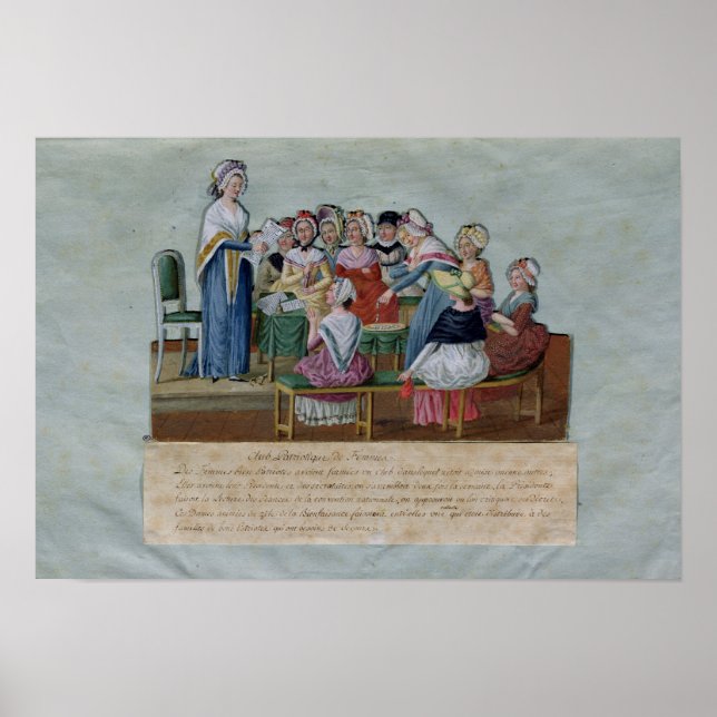 Poster Club patriotique féminin (Devant)