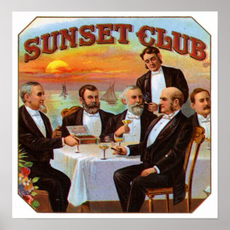 Poster Club Sunset