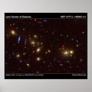 Poster Cluster Lynx de galaxies