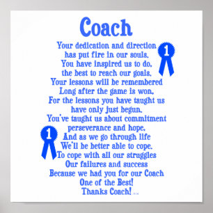 Poster Coach Thank You
