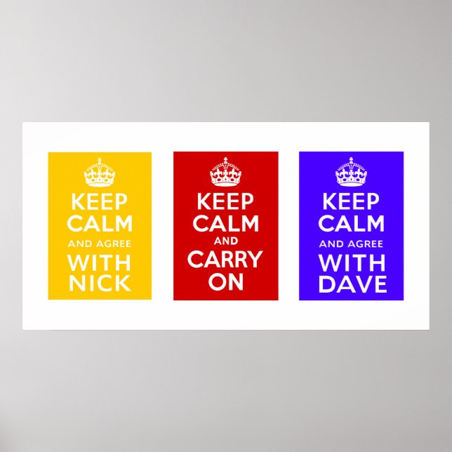 Poster Coalition Government ~ U.K (Devant)