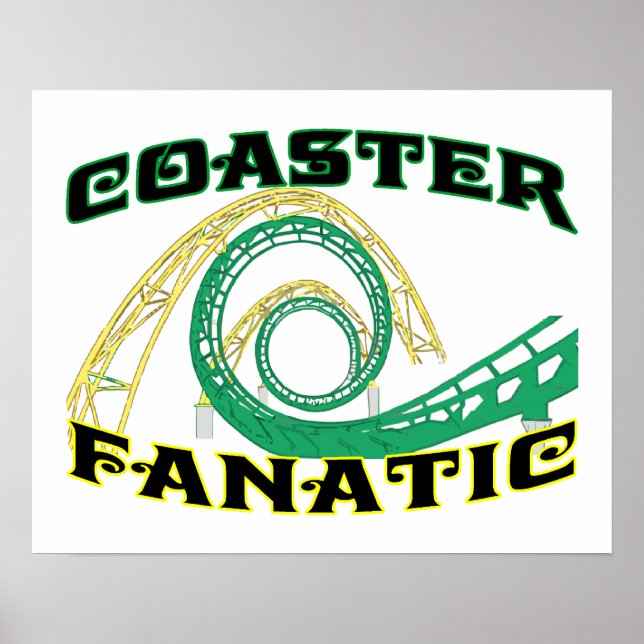 Poster Coaster fanatic (Devant)