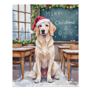 Poster Cocard Terrier Anglais Classe Cozy Enseignant Père