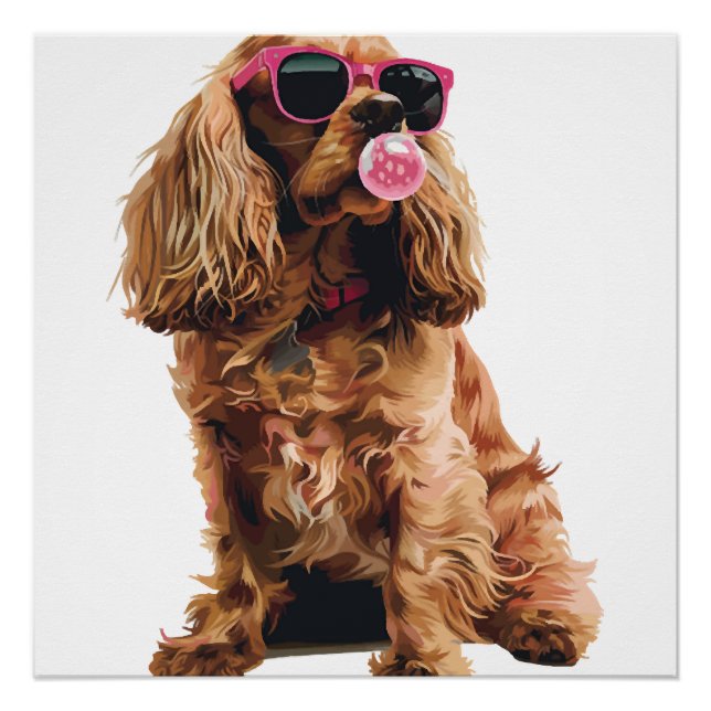 Poster Cocker Spaniel (Devant)