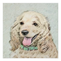 Cocker Spaniel Buff Peinture - Art Chien original