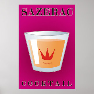 Poster Cocktail Sazerac