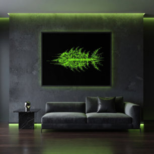 Poster Code de pixel de bogue décoration murale en forme 