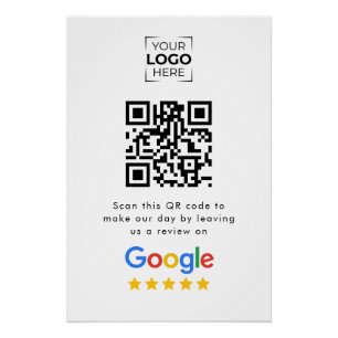 Poster Code QR de révision de Google Avis sur l'entrepris