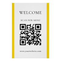 Code QR personnalisé Texte moderne Entreprise Piét