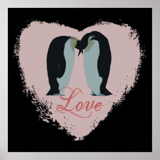 Poster Coeur d'Amour de Penguin