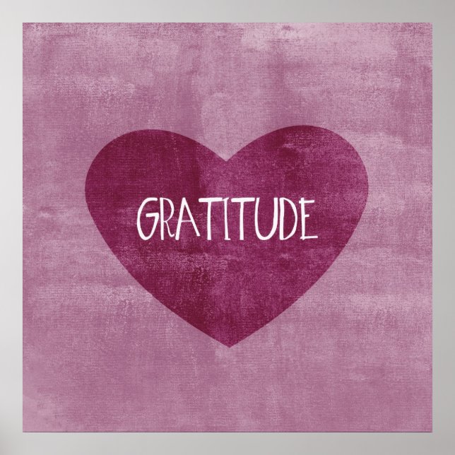 Poster Coeur de gratitude (Devant)