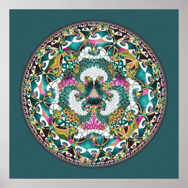 Poster Coeur de la reddition Mandala 13 (Devant)