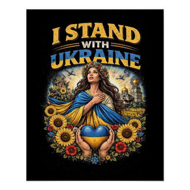 Poster Cœur de l'Ukraine (Devant)