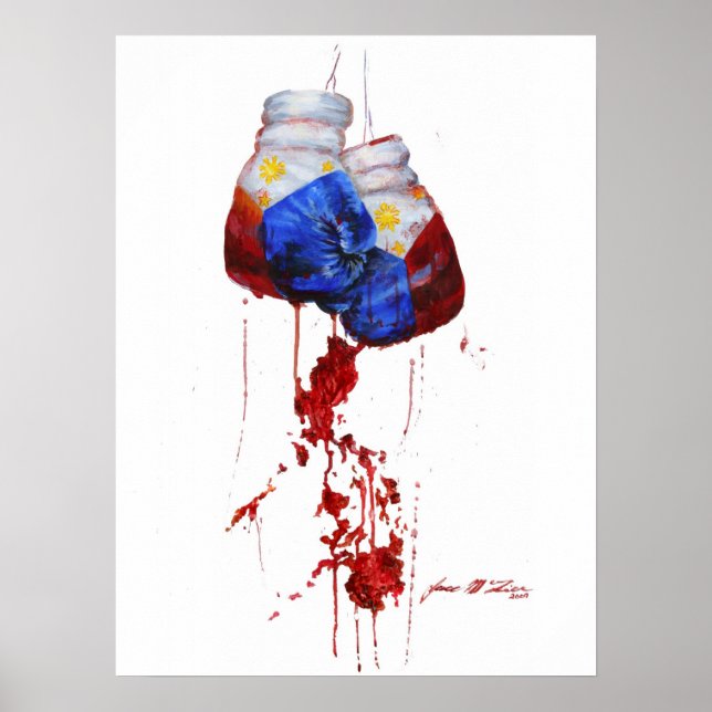 Poster Coeur du guerrier philippin (Devant)