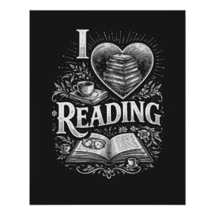 Poster Cœur d'un amoureux des livres