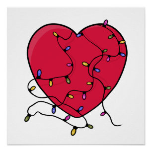 Poster Coeur éclairé