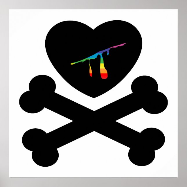 Poster coeur et os. (Devant)