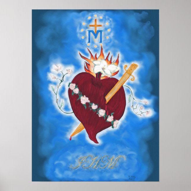 Poster Coeur immaculé de Marie (Devant)