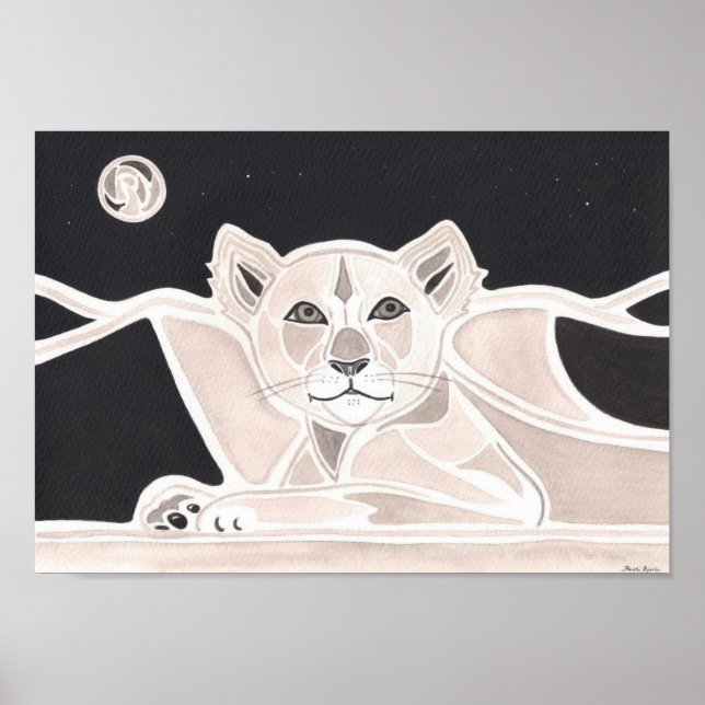 Poster Coeur Lion (Devant)